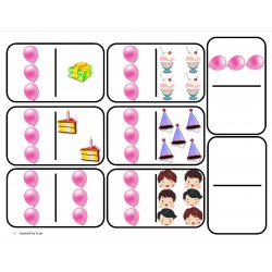 "Birthdays" Domino Math